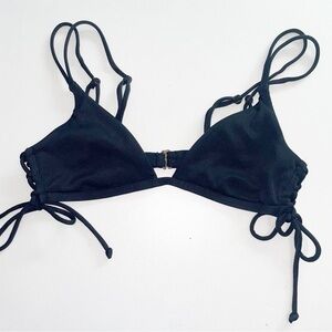 LA Hearts Black Bikini Top